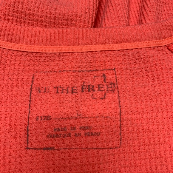 Free People We The Free Love Bug Thermal Coral size L - Picture 5 of 7
